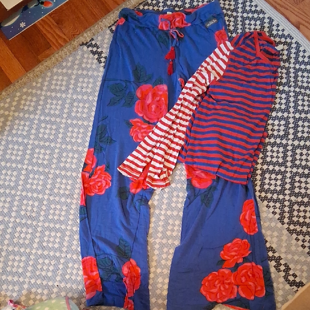 Matilda Jane Blue and Red Pajama Set
